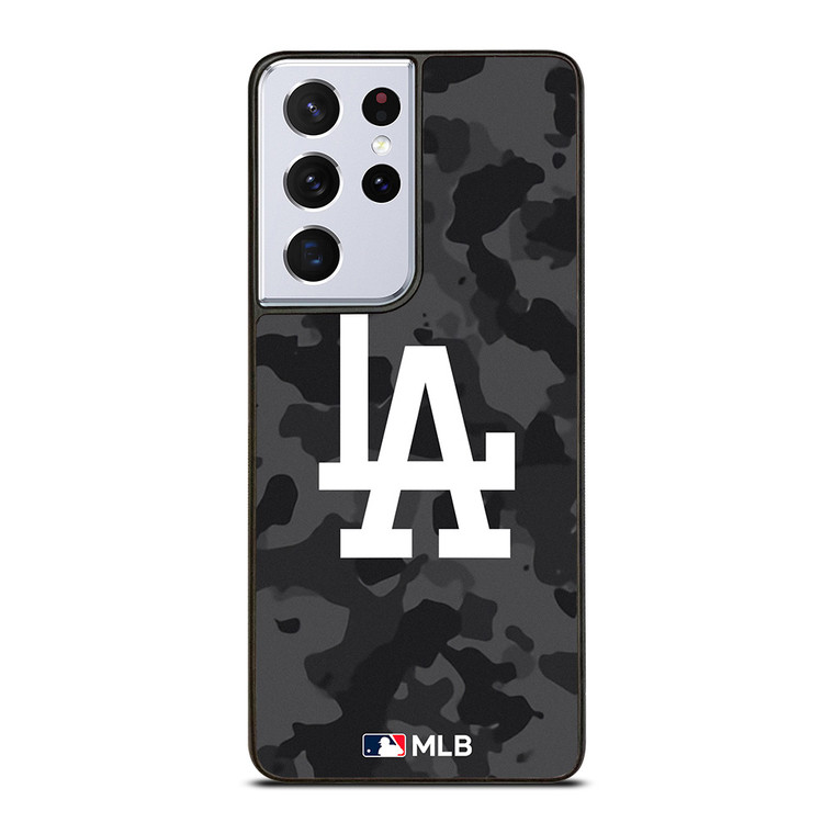 LOS ANGELES DODGERS BASEBALL BLACK CAMO Samsung Galaxy S21 Ultra Case Cover