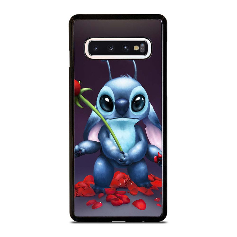 DISNEY STITCH AND ROSE FLOWER Samsung Galaxy S10 Case Cover