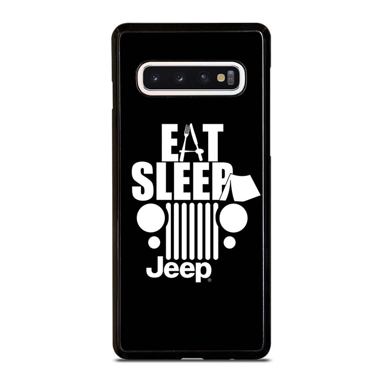 EAT SLEEP JEEP ART Samsung Galaxy S10 Case Cover