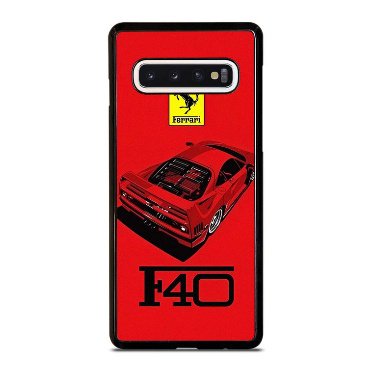 FERRARI F40 SUPERCAR LOGO Samsung Galaxy S10 Case Cover