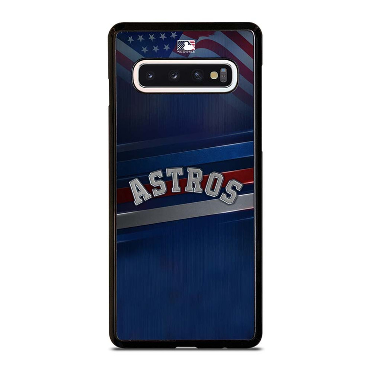 HOUSTON ASTROS AMERICAN FLAG Samsung Galaxy S10 Case Cover