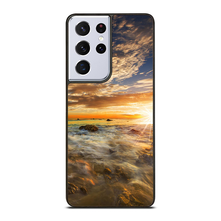MALIBU BEACH CALIFORNIA Samsung Galaxy S21 Ultra Case Cover