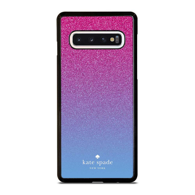 KATE SPADE NEW YORK PINK BLUE GLITTER Samsung Galaxy S10 Case Cover