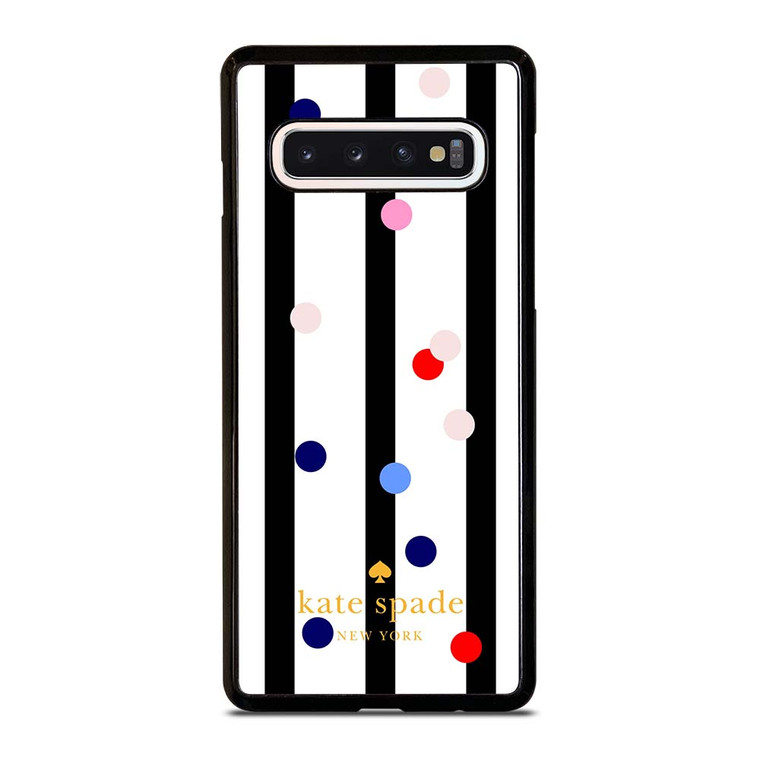 KATE SPADE STRIPE POLKADOTS Samsung Galaxy S10 Case Cover