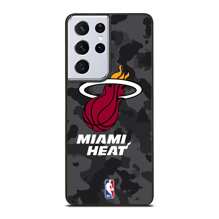 MIAMI HEAT BLACK CAMO Samsung Galaxy S21 Ultra Case Cover