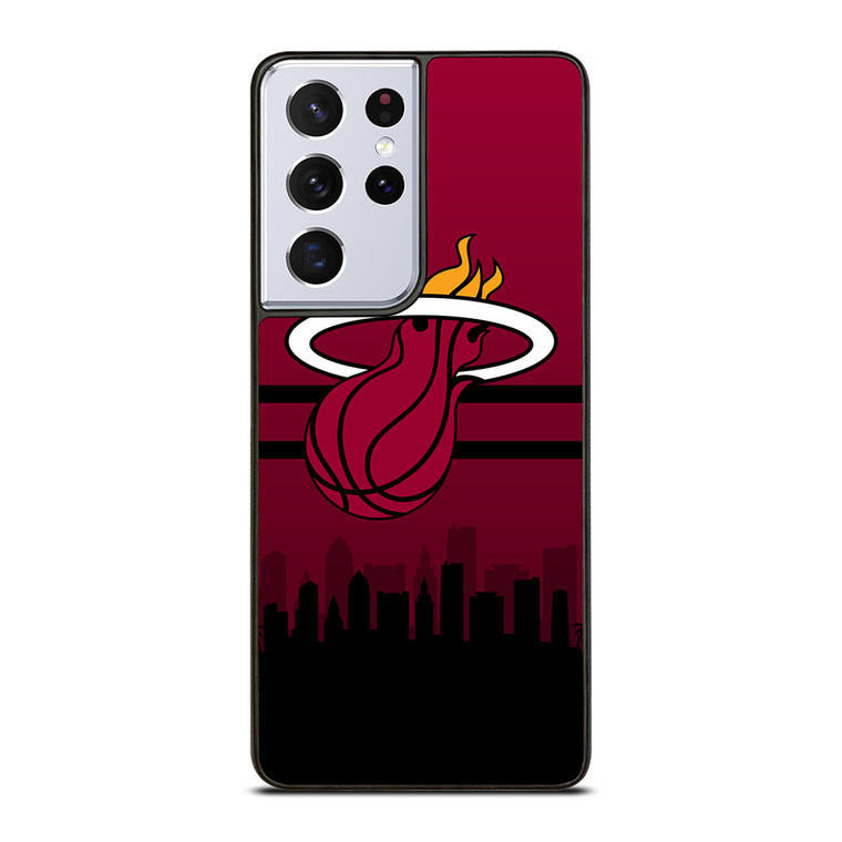 MIAMI HEATS NBA SKYLINE Samsung Galaxy S21 Ultra Case Cover