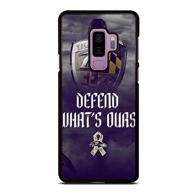 BALTIMORE RAVENS DEFEND WHATS OURS Samsung Galaxy S9 Plus Case Cover