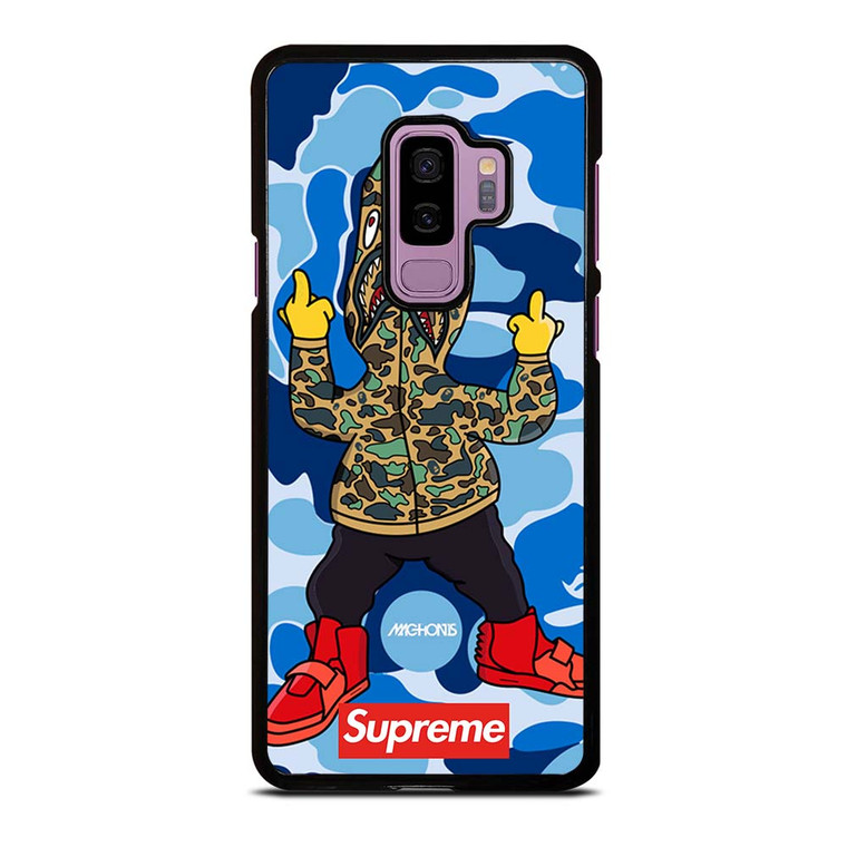 BATHING APE SUPREME SHARK CAMO Samsung Galaxy S9 Plus Case Cover