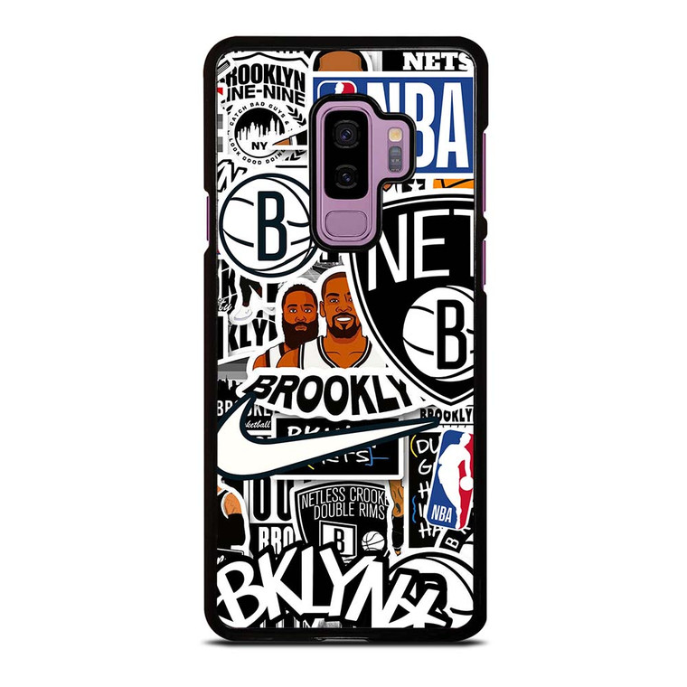 BROOKLYN NETS NBA STICKER BOMB Samsung Galaxy S9 Plus Case Cover