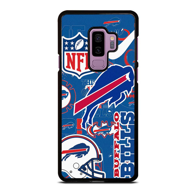 BUFFALO BILLS NFL STICKER BOMB Samsung Galaxy S9 Plus Case Cover