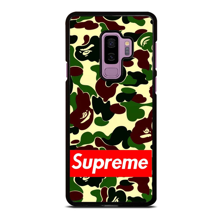 CAMO BAPE SUPREME Samsung Galaxy S9 Plus Case Cover