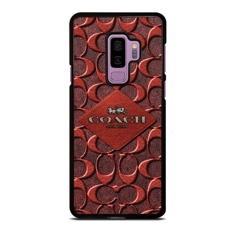 COACH NEW YORK BROWN 2 Samsung Galaxy S9 Plus Case Cover