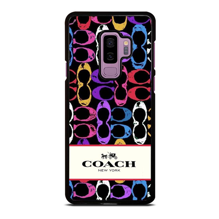 COACH NEW YORK PATTERN COLOR Samsung Galaxy S9 Plus Case Cover