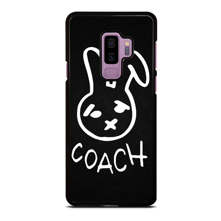 COACH NEW YORK RABBIT LEATHER Samsung Galaxy S9 Plus Case Cover