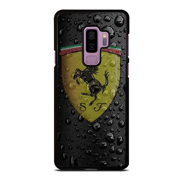 FERRARI DROP WATER BLACK Samsung Galaxy S9 Plus Case Cover