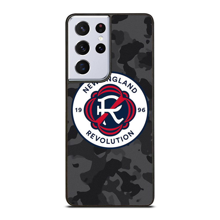 NEW ENGLAND REVOLUTION MLS BLACK CAMO Samsung Galaxy S21 Ultra Case Cover