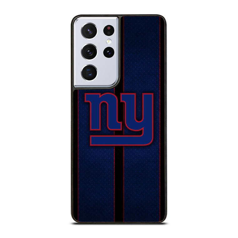 NEW YORK GIANTS NFL METAL STRIPE Samsung Galaxy S21 Ultra Case Cover