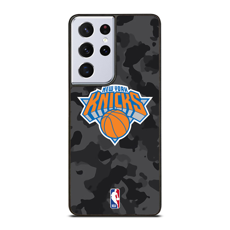 NEW YORK KNICKS BLACK CAMO Samsung Galaxy S21 Ultra Case Cover