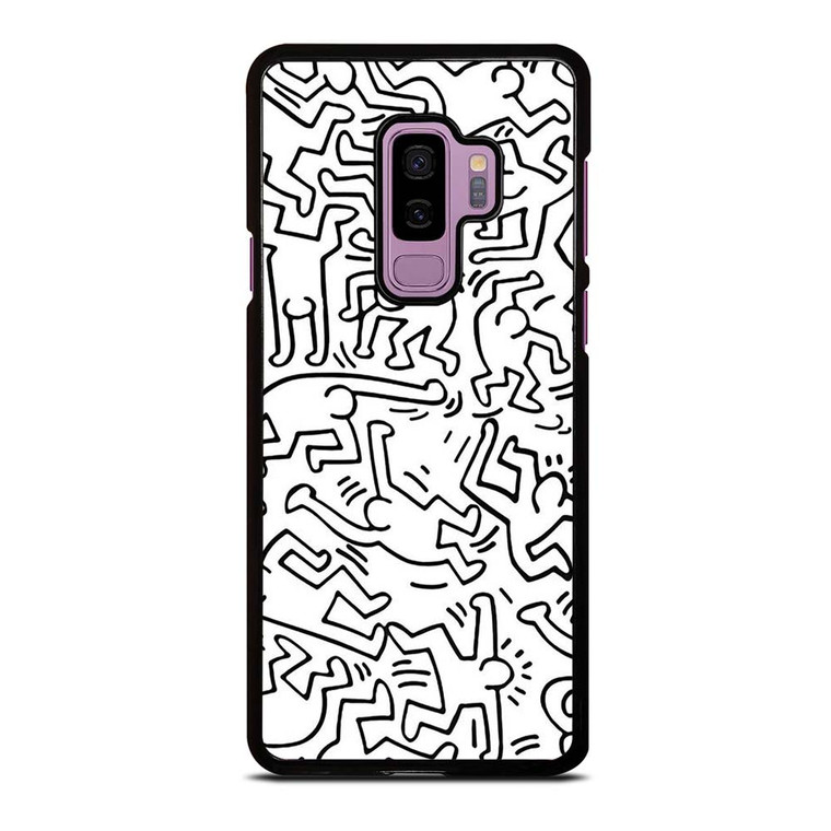 KEITH HARING BLACK WHITE Samsung Galaxy S9 Plus Case Cover KEITH HARING BLACK WHITE Samsung Galaxy S9 Plus Case Cover