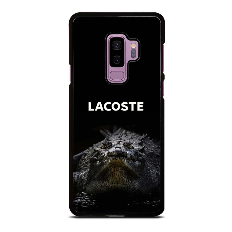 LACOSTE CROCODILE BLACK Samsung Galaxy S9 Plus Case Cover LACOSTE CROCODILE BLACK Samsung Galaxy S9 Plus Case Cover
