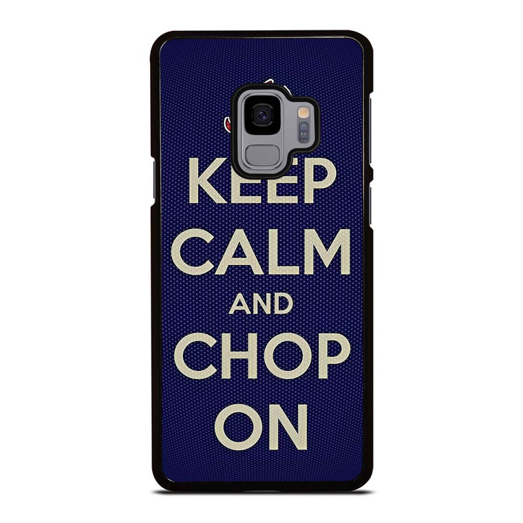 ATLANTA BRAVES CHOP ON BASEBALL Samsung Galaxy S9 Case Cover ATLANTA BRAVES CHOP ON BASEBALL Samsung Galaxy S9 Case Cover