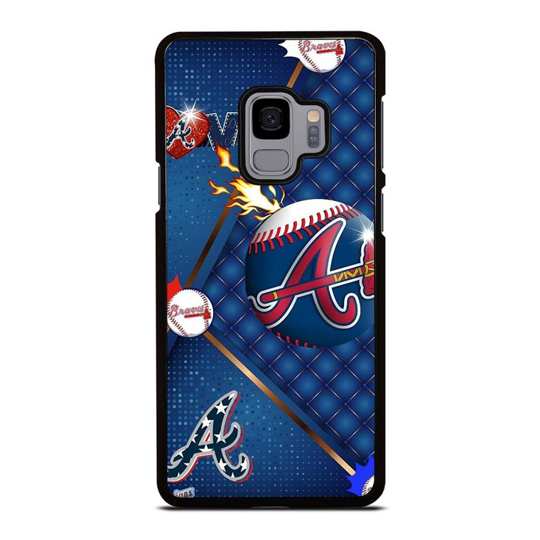 ATLANTA BRAVES LOVE BASEBALL Samsung Galaxy S9 Case Cover