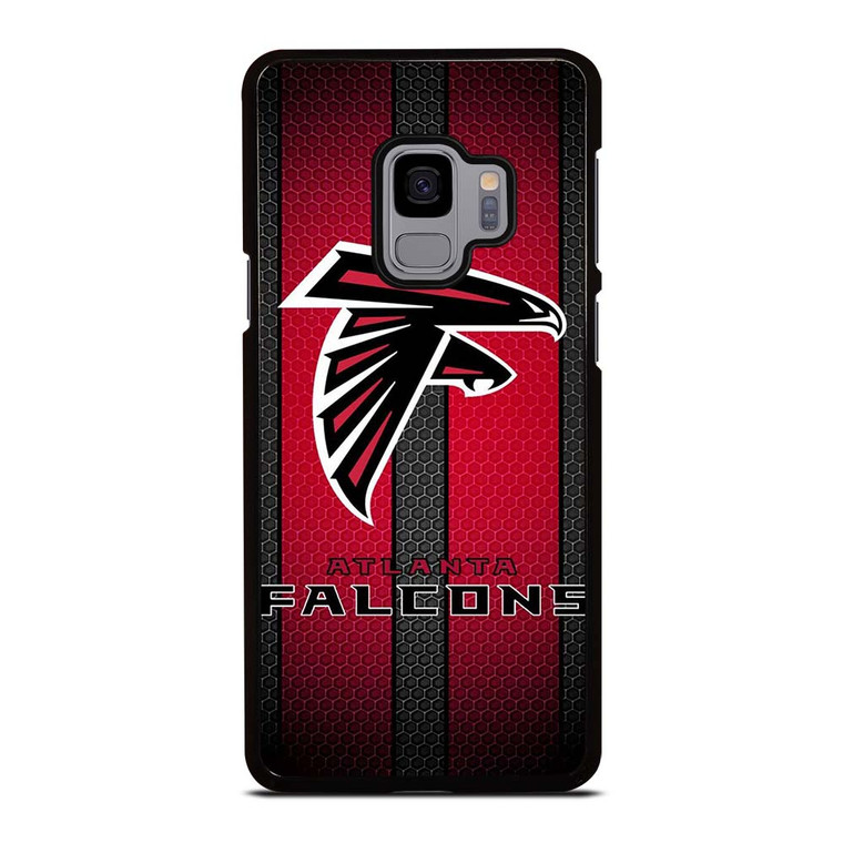 ATLANTA FALCONS METAL LOGO NFL Samsung Galaxy S9 Case Cover