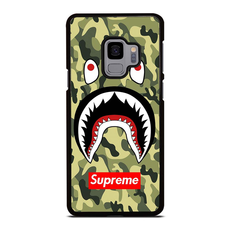 BAPE BATHING CAMO SHARK SUPREME Samsung Galaxy S9 Case Cover