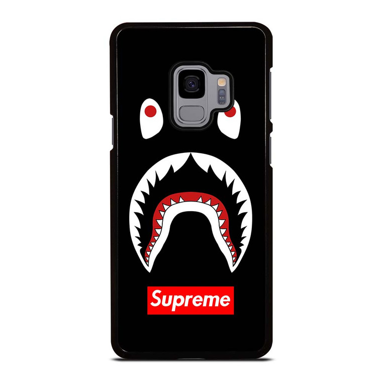 BAPE CAMO SHARK SUPREME BLACK Samsung Galaxy S9 Case Cover