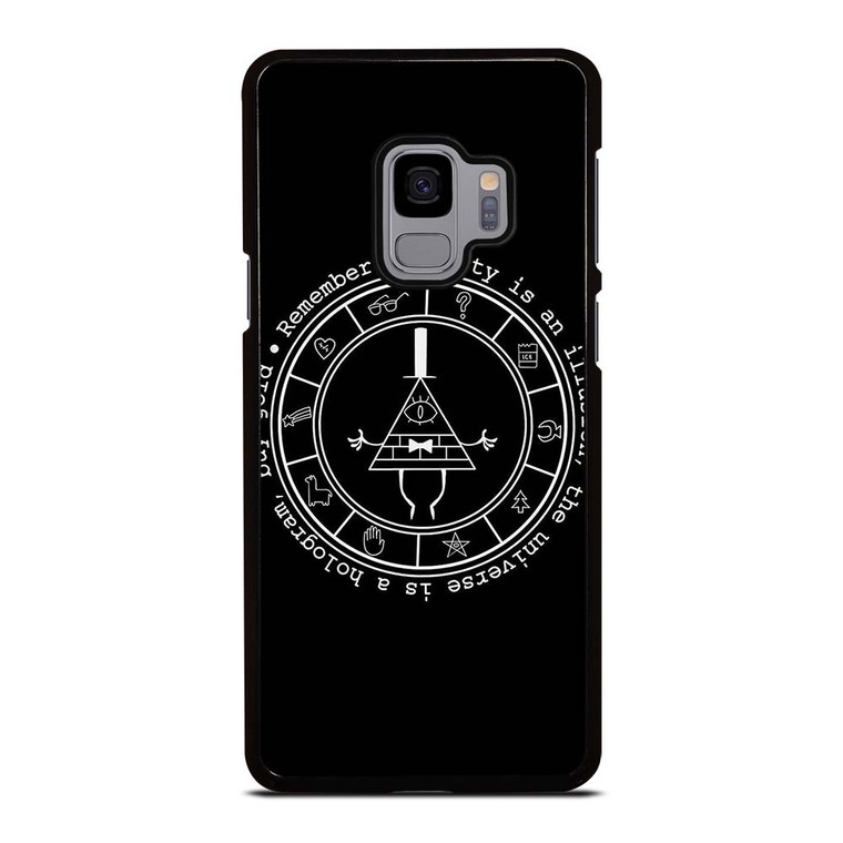 BILL CIPHER WHEEL BLACK Samsung Galaxy S9 Case Cover