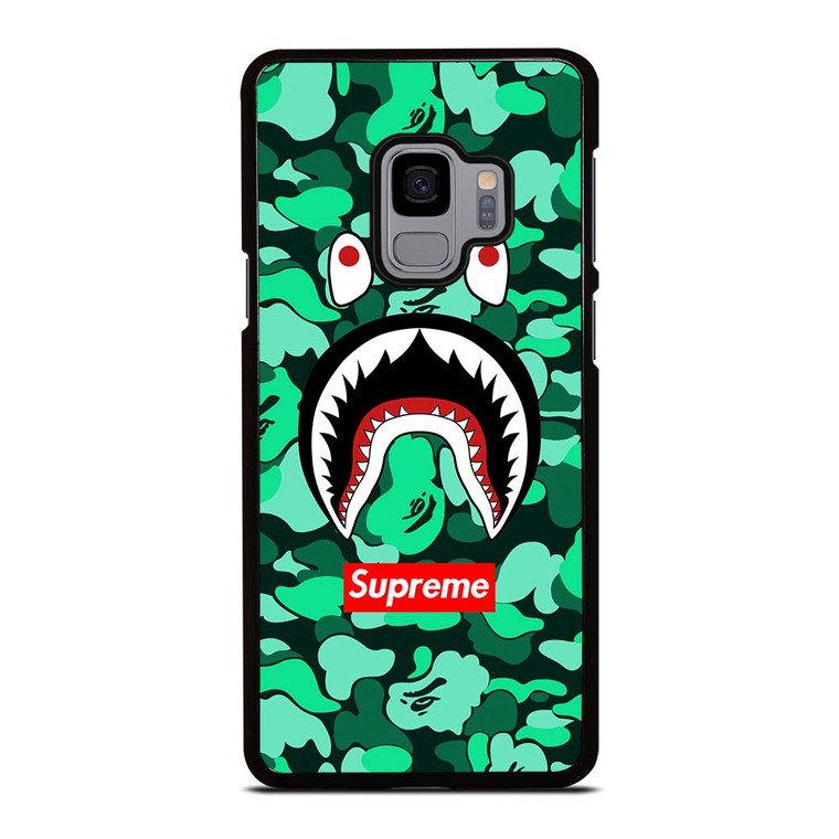 CAMO BATHING APE SUPREME GREEN Samsung Galaxy S9 Case Cover