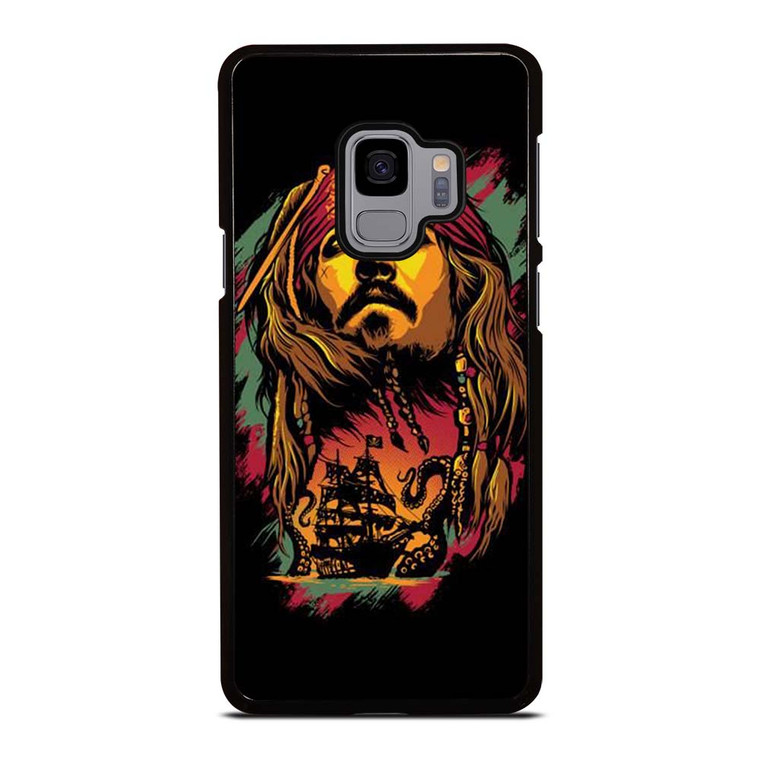 CAPTAIN JACK PIRATES OF THE CARIBBEAN ART Samsung Galaxy S9 Case Cover