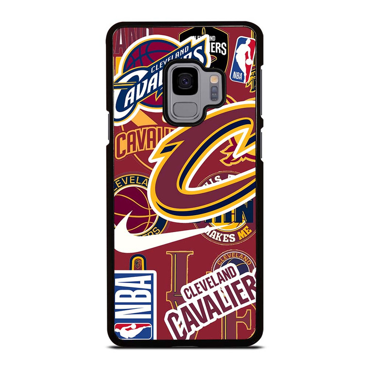CLEVELAND CAVALIERS NBA STICKER BOMB Samsung Galaxy S9 Case Cover
