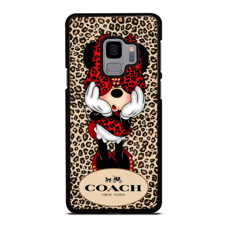 COACH MINNIE MOUSE LEOPARD Samsung Galaxy S9 Case Cover