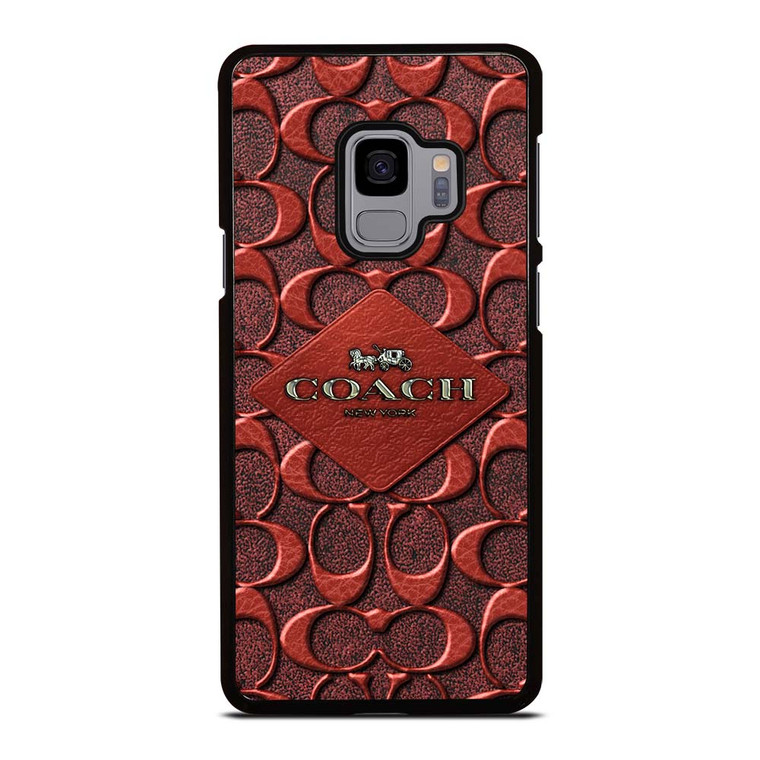 COACH NEW YORK BROWN 2 Samsung Galaxy S9 Case Cover