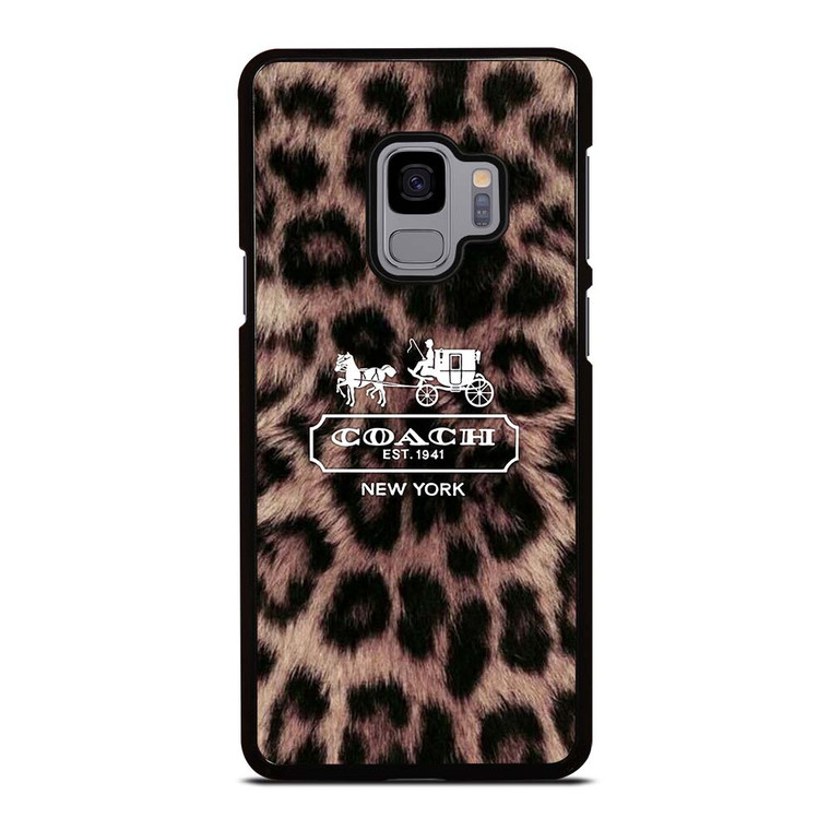 COACH NEW YORK LEOPARD Samsung Galaxy S9 Case Cover