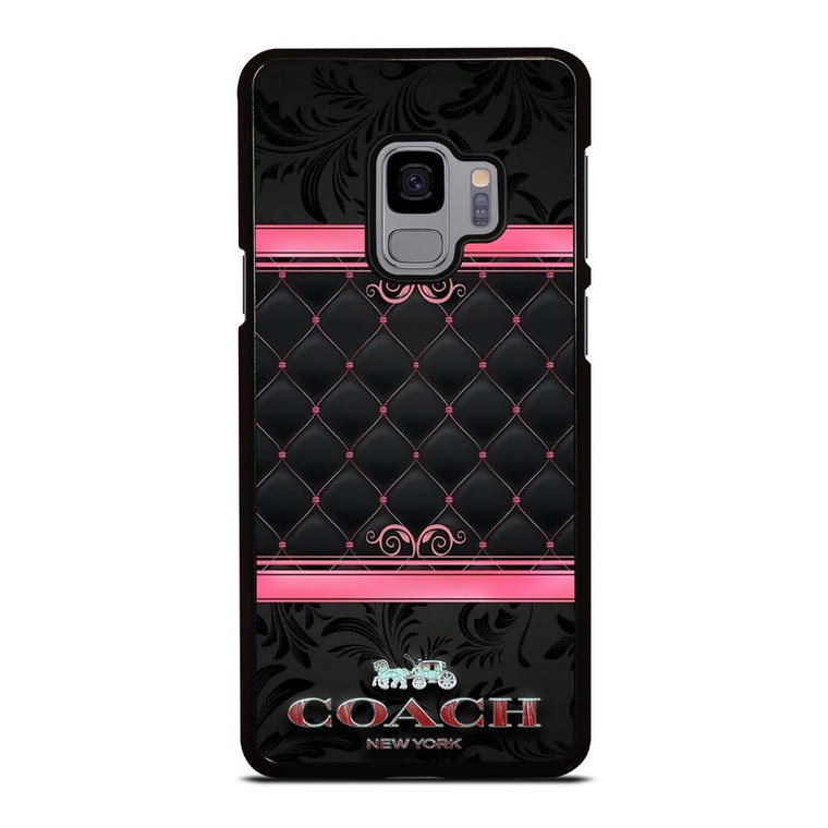 COACH NEW YORK PINK BLACK Samsung Galaxy S9 Case Cover