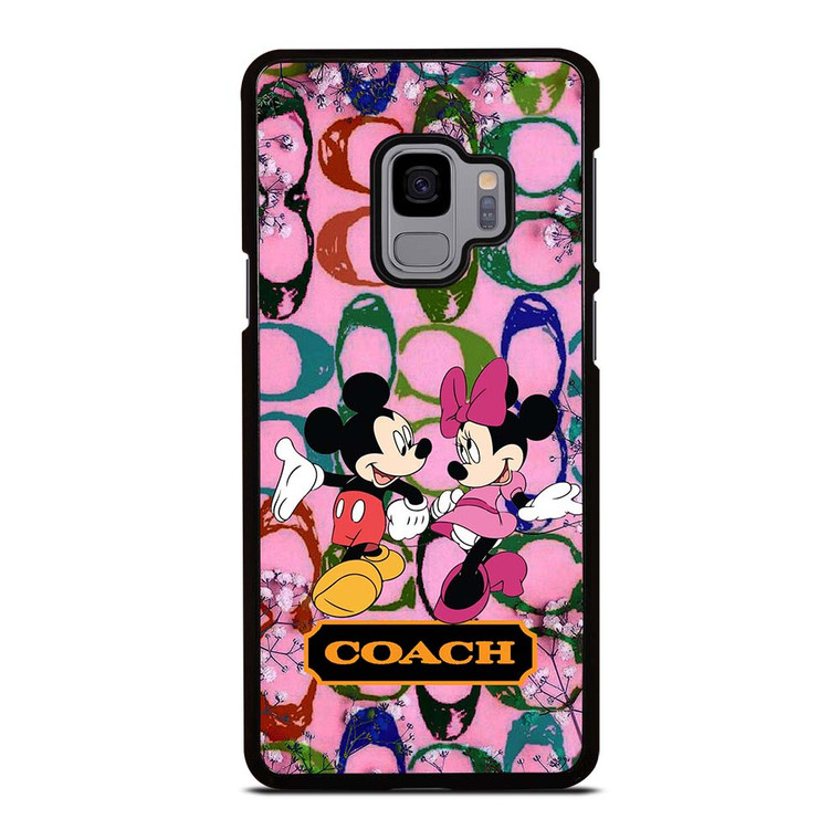 COACH PINK MICKEY MINNIE Samsung Galaxy S9 Case Cover