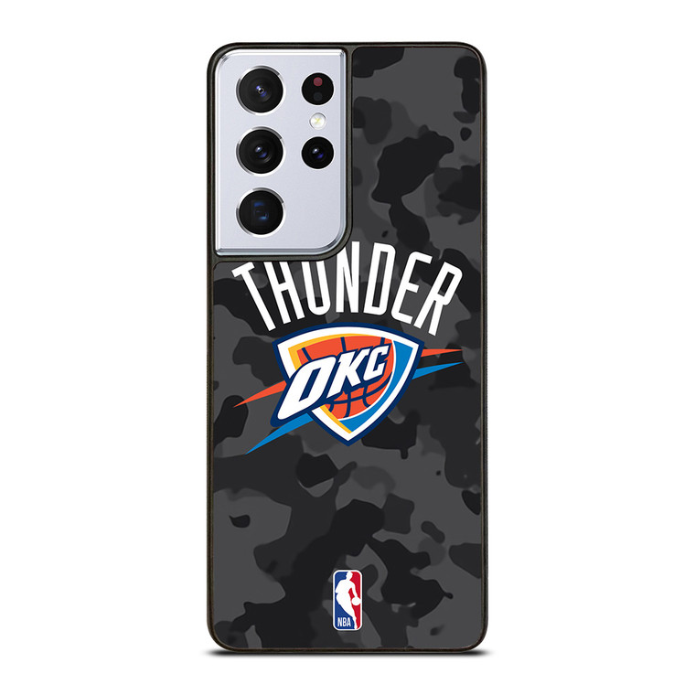 OKLAHOMA CITY THUNDER BLACK CAMO Samsung Galaxy S21 Ultra Case Cover
