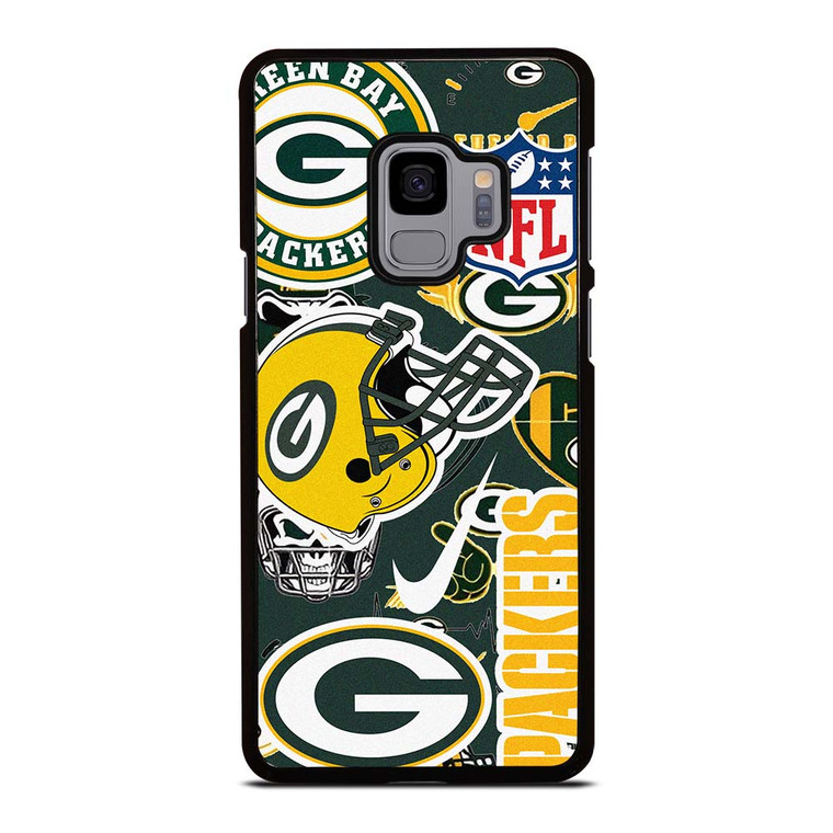 GREEN BAY PACKERS NFL STICKER BOMB Samsung Galaxy S9 Case Cover