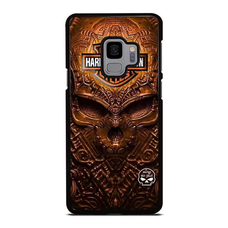 HARLEY DAVIDSON SKULL METAL MOTOR Samsung Galaxy S9 Case Cover