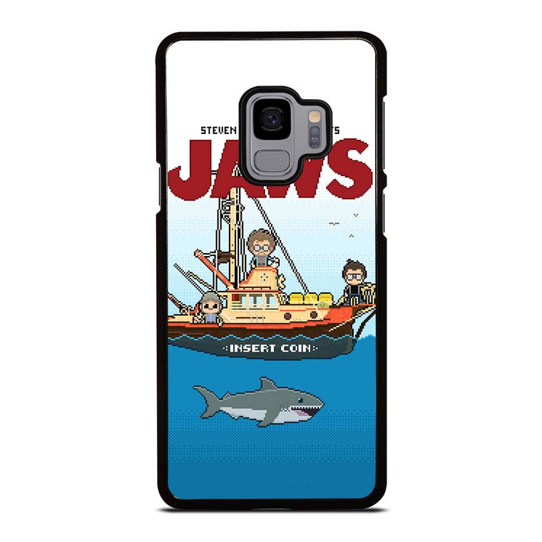 JAWS LOGO 8 BIT Samsung Galaxy S9 Case Cover JAWS LOGO 8 BIT Samsung Galaxy S9 Case Cover