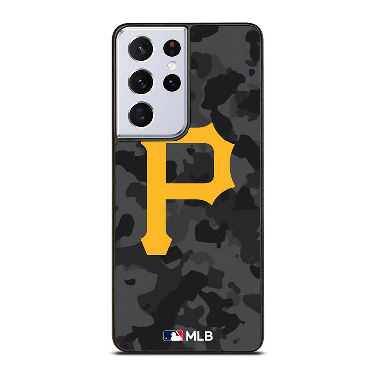 PITTSBURGH PIRATES BASEBALL BLACK CAMO Samsung Galaxy S21 Ultra Case Cover