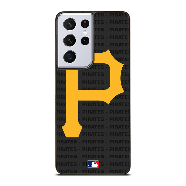 PITTSBURGH PIRATES BASEBALL BLACK Samsung Galaxy S21 Ultra Case Cover