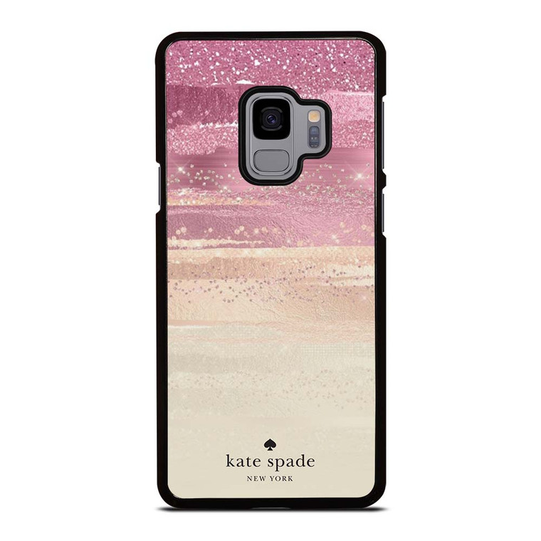 KATE SPADE NEW YORK ROSE GOLD GLITTER Samsung Galaxy S9 Case Cover