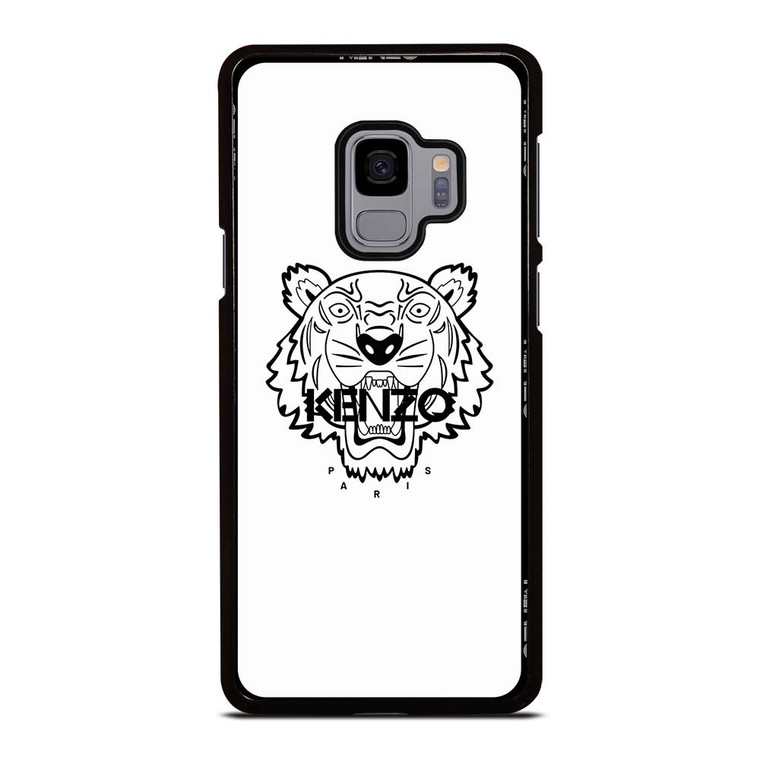 KENZO PARIS BORDERED LOGO WHITE Samsung Galaxy S9 Case Cover KENZO PARIS BORDERED LOGO WHITE Samsung Galaxy S9 Case Cover