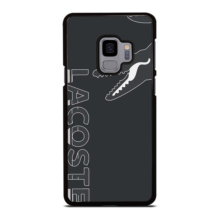 LACOSTE CROCODILE ALL BLACK Samsung Galaxy S9 Case Cover