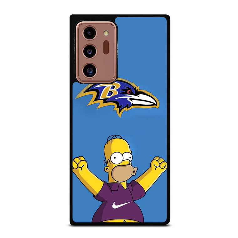 BALTIMORE RAVENS NIKE THE SIMPSONS Samsung Galaxy Note 20 Ultra Case Cover