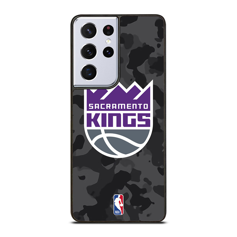 SACRAMENTO KINGS BLACK CAMO Samsung Galaxy S21 Ultra Case Cover