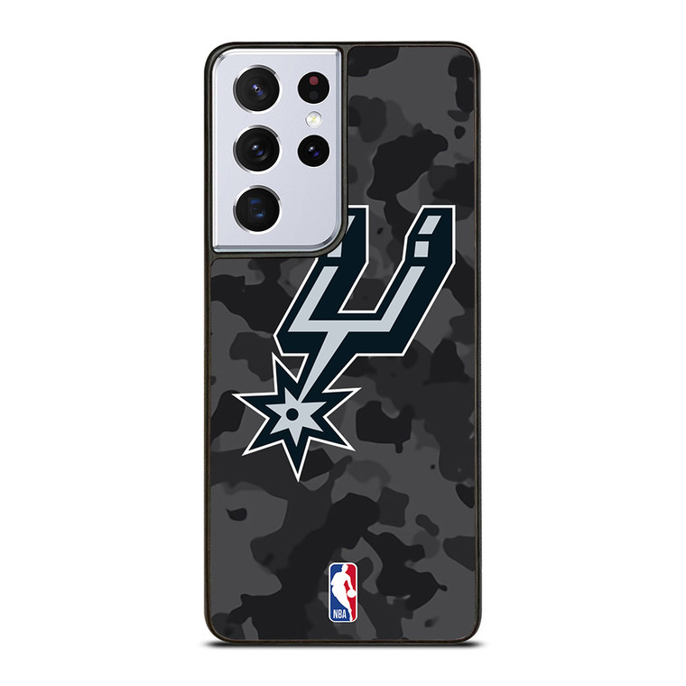 SAN ANTONIO SPURS BLACK CAMO Samsung Galaxy S21 Ultra Case Cover